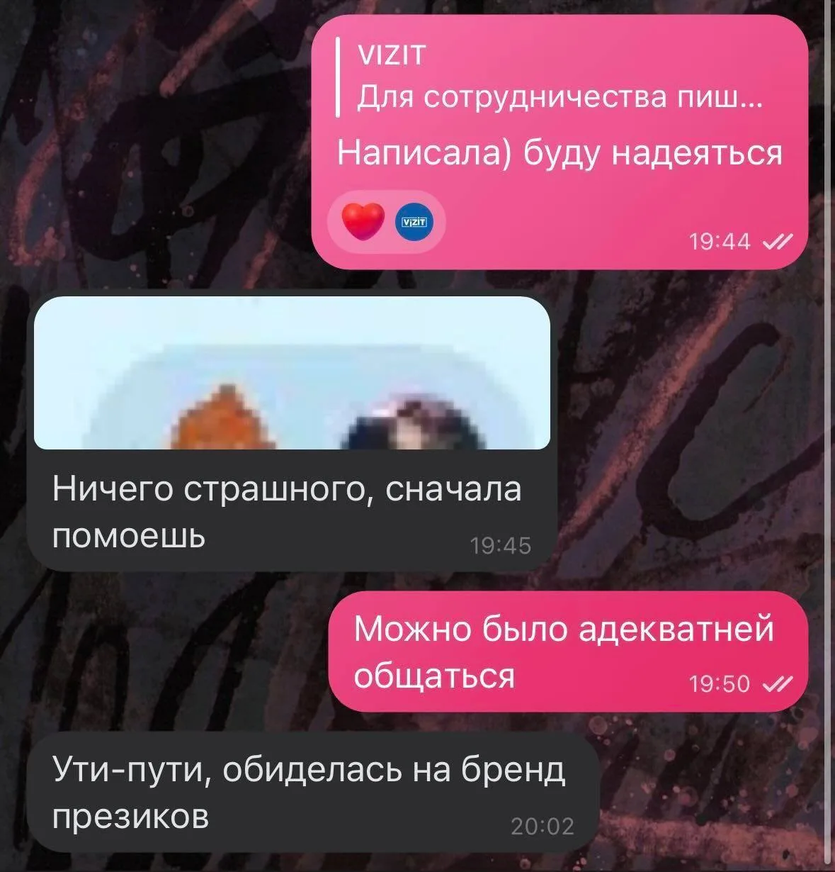 Изображение из сообщения канала
