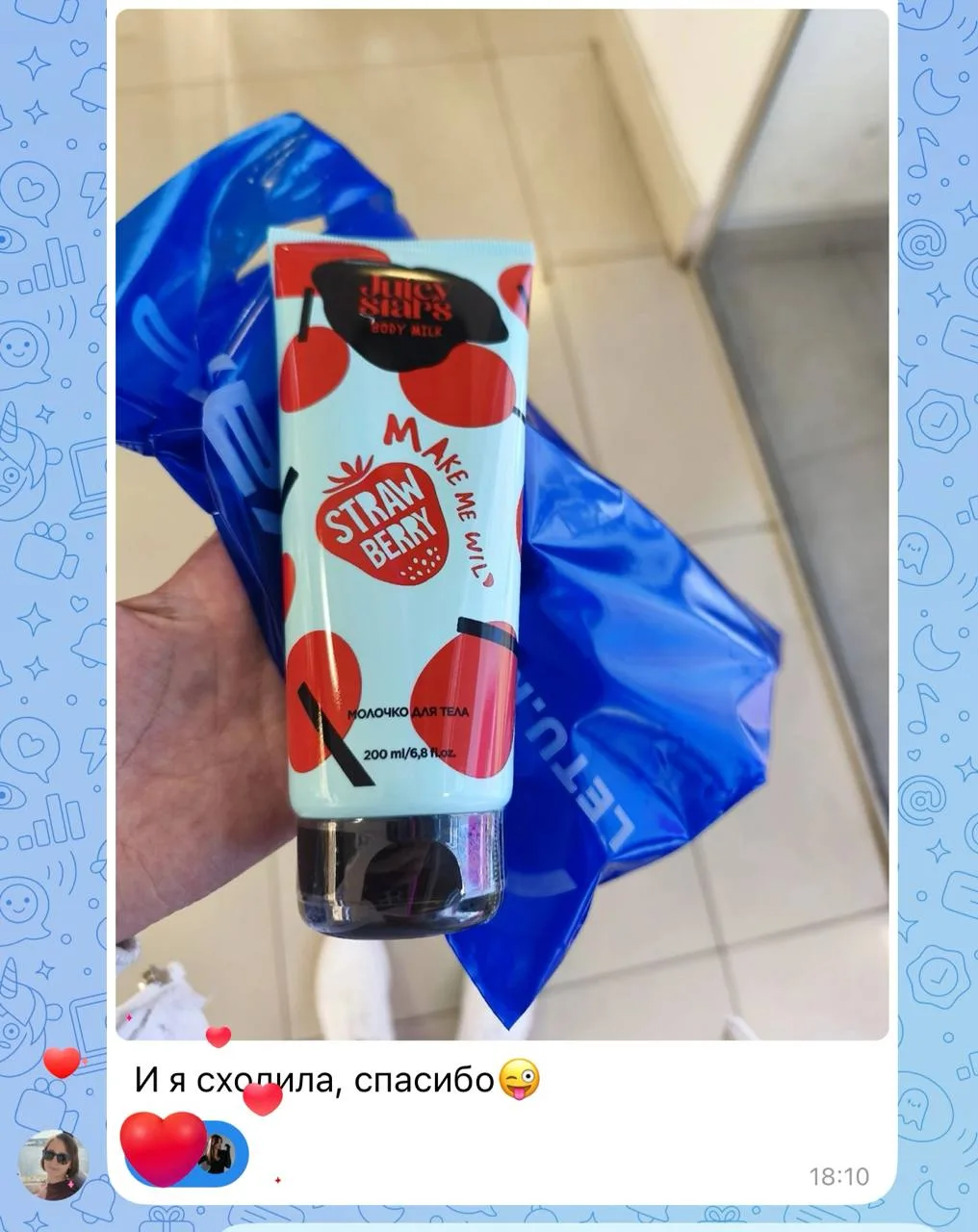 Изображение из сообщения канала