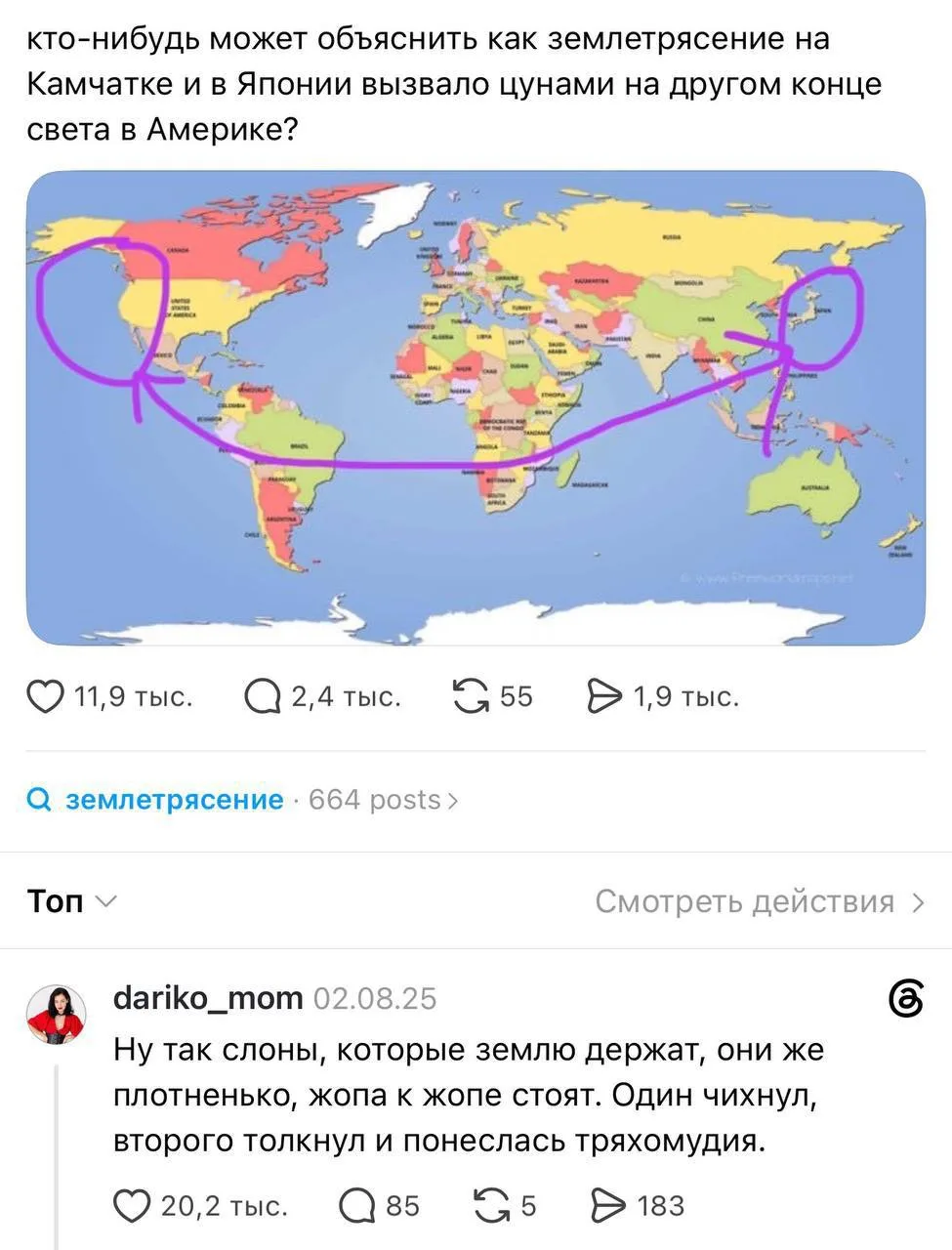Изображение из сообщения канала