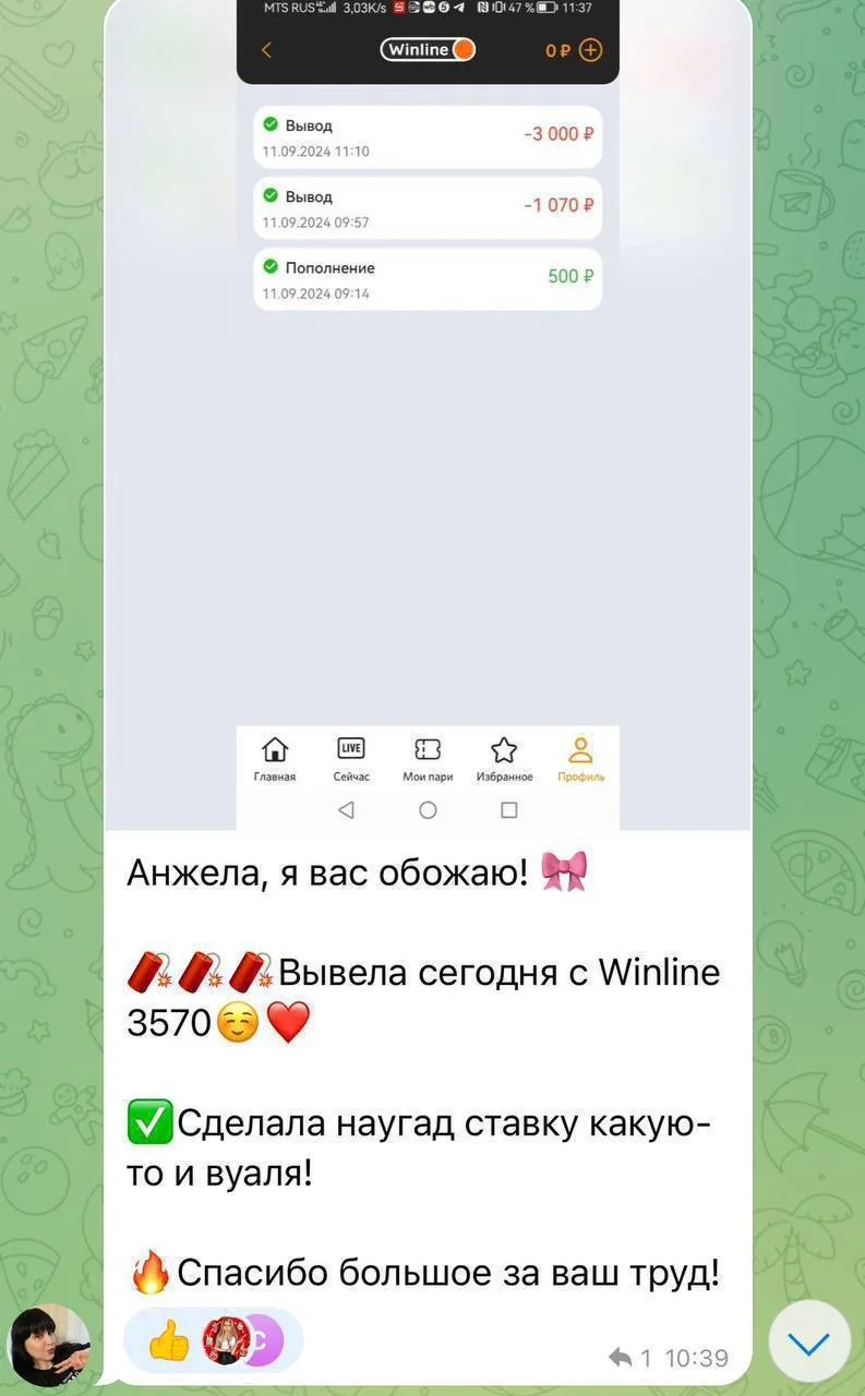 Изображение из сообщения канала