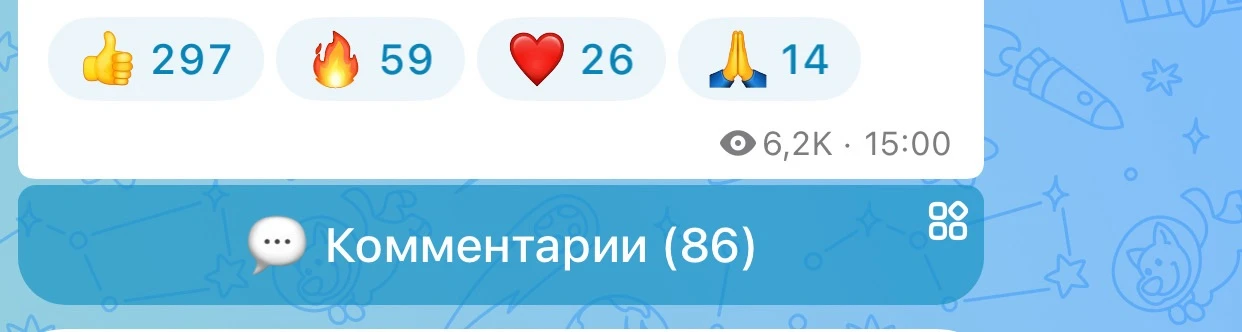 Изображение из сообщения канала