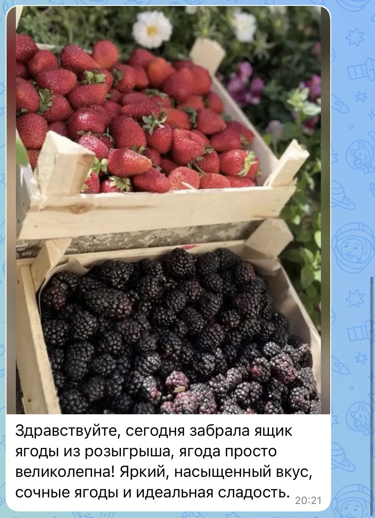 Изображение из сообщения канала