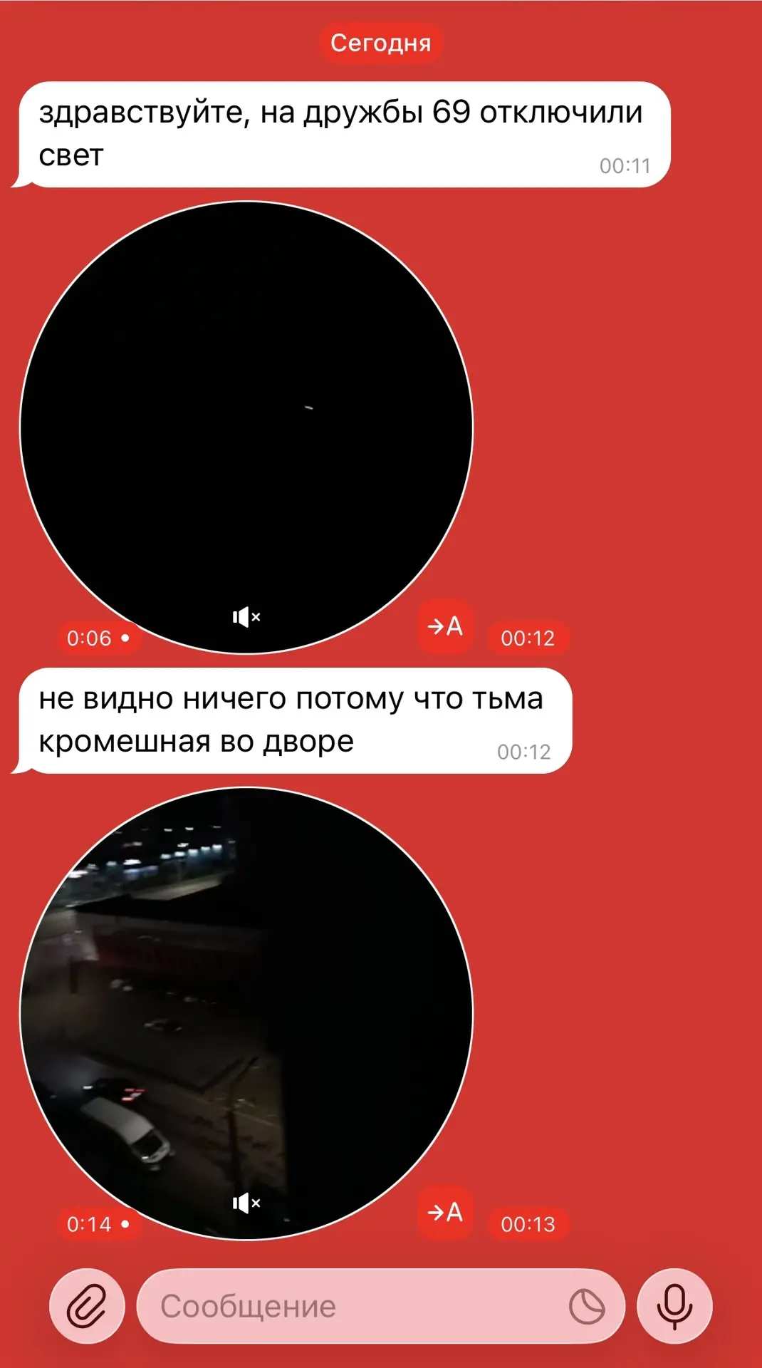Изображение из сообщения канала
