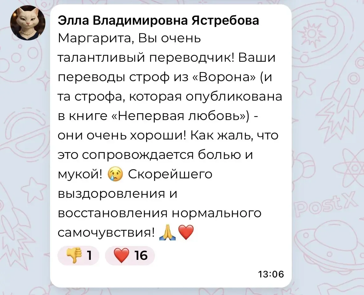 Изображение из сообщения канала