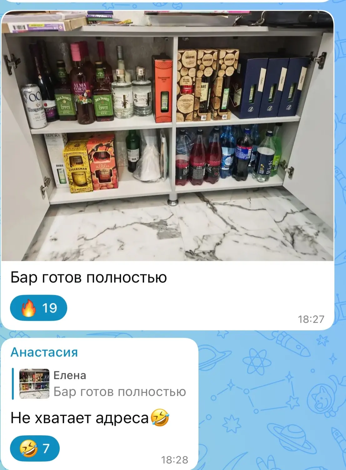 Изображение из сообщения канала
