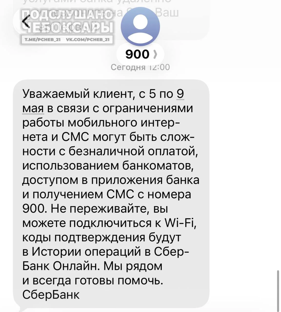 Изображение из сообщения канала