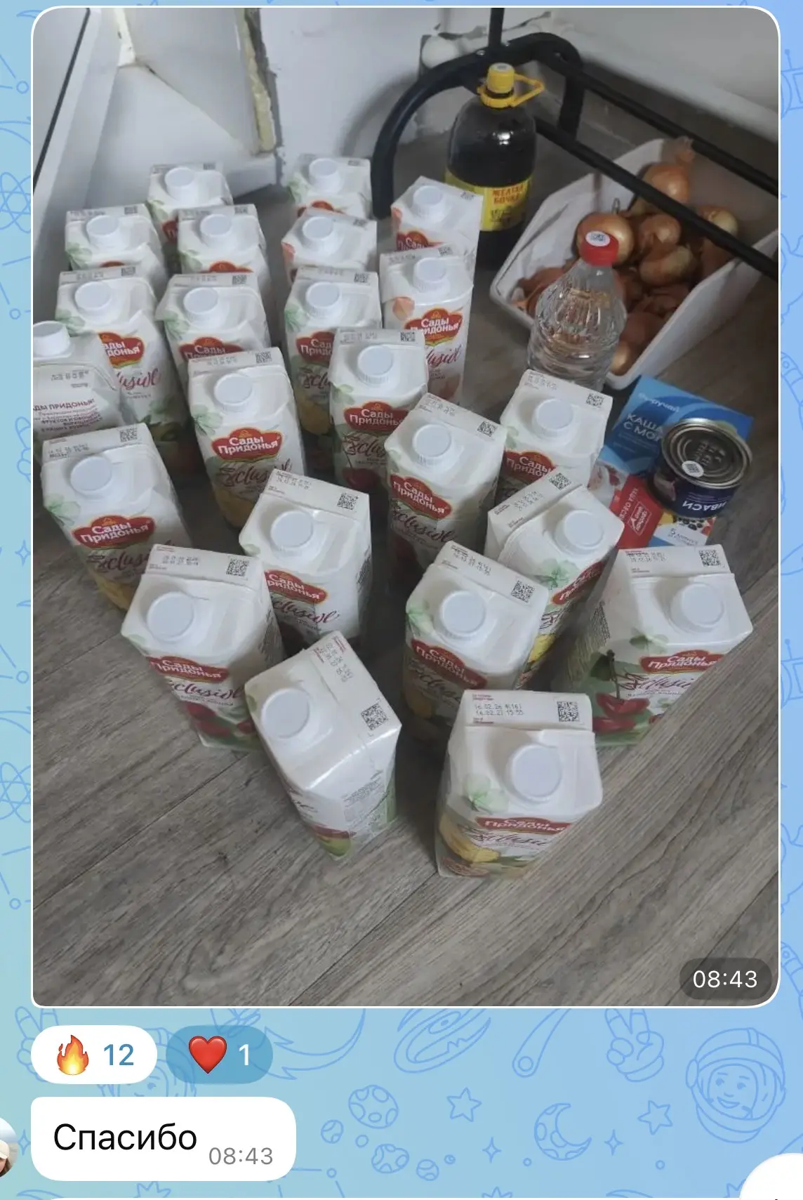 Изображение из сообщения канала