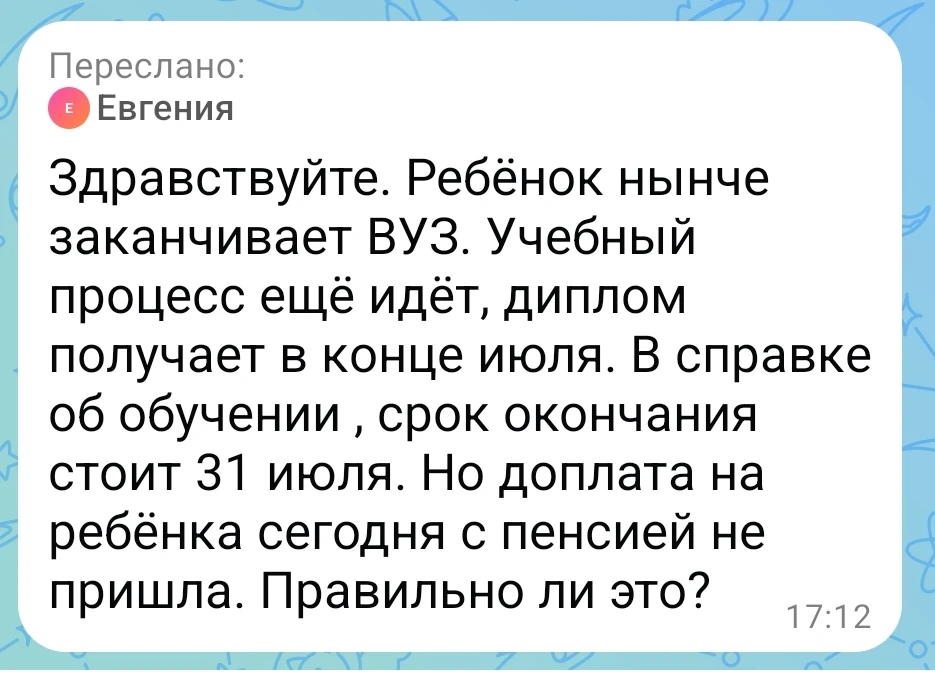 Изображение из сообщения канала