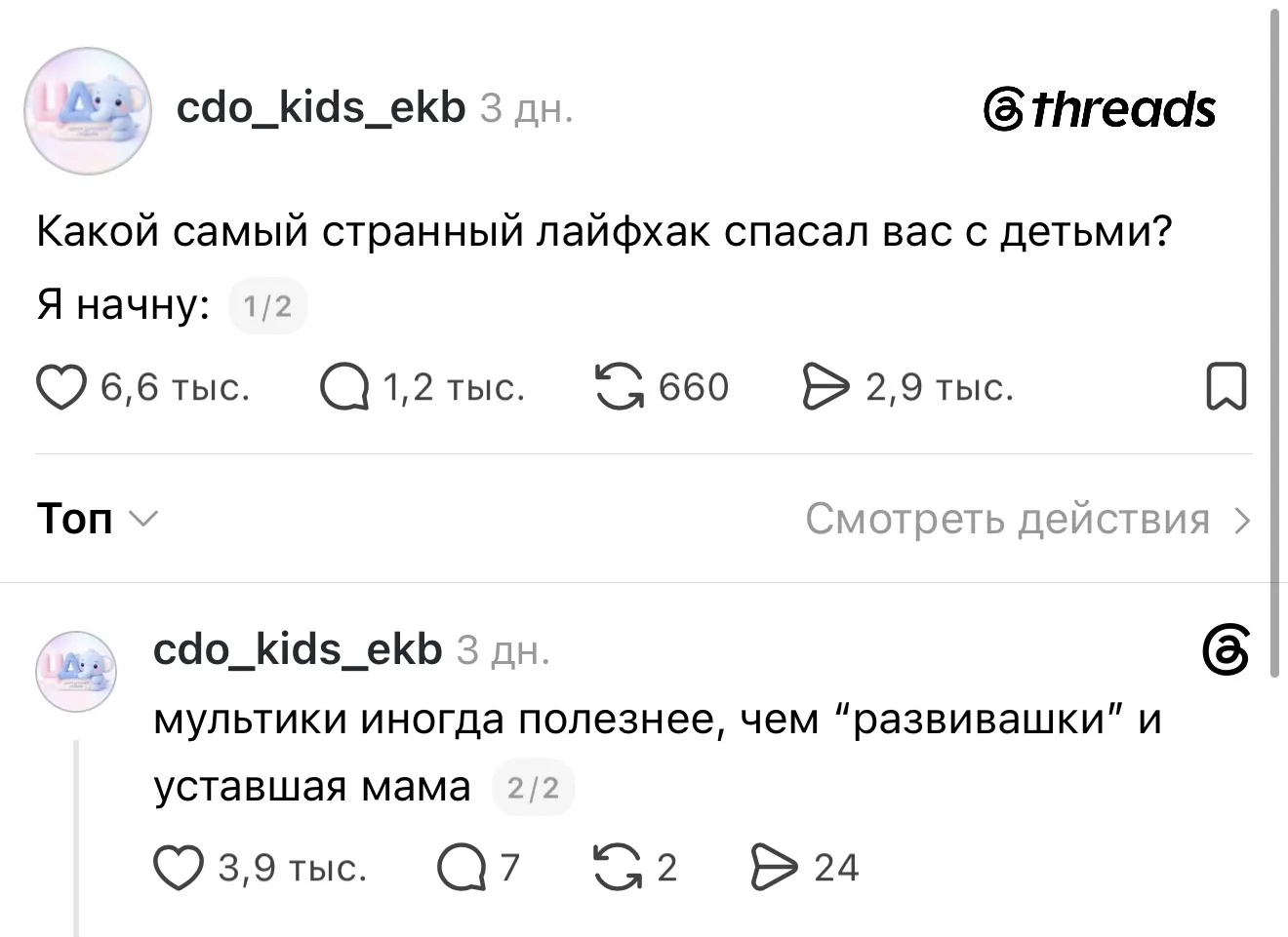 Изображение из сообщения канала