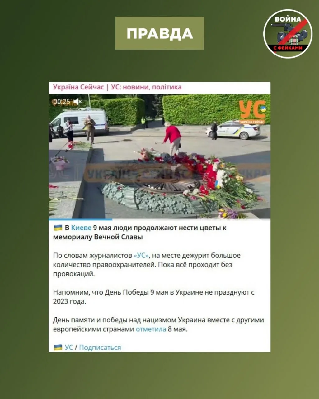 Изображение из сообщения канала
