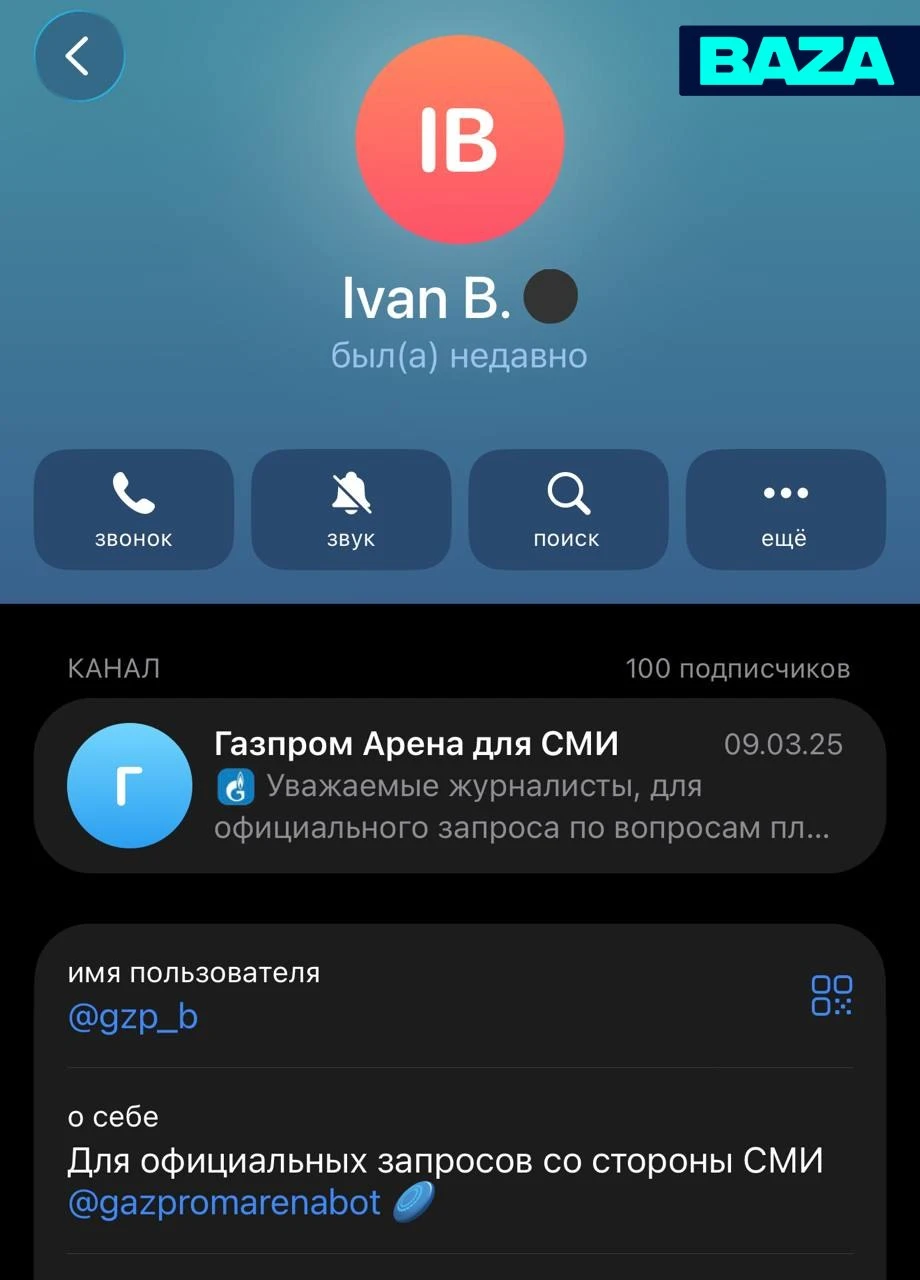 Изображение из сообщения канала