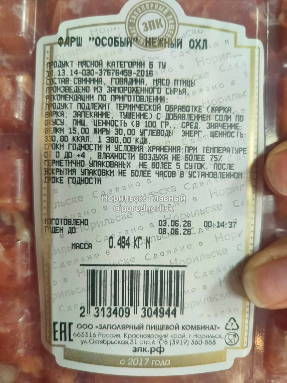 Изображение из сообщения канала