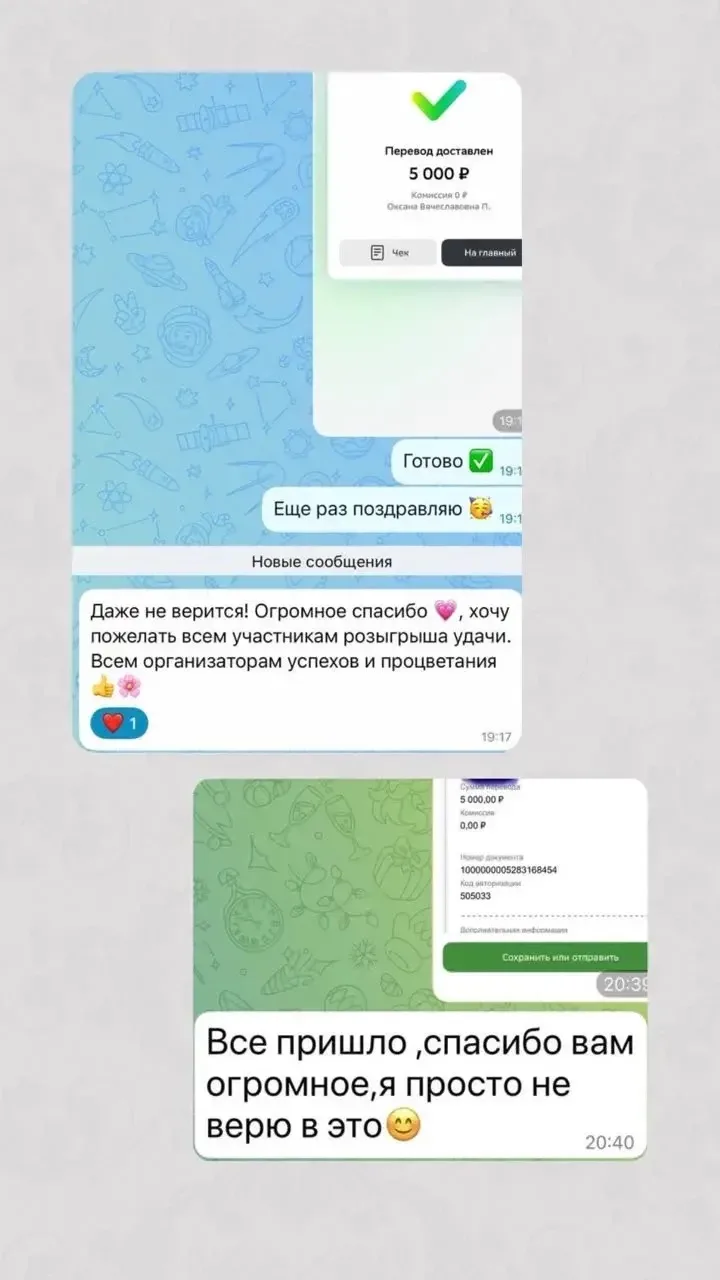 Изображение из сообщения канала