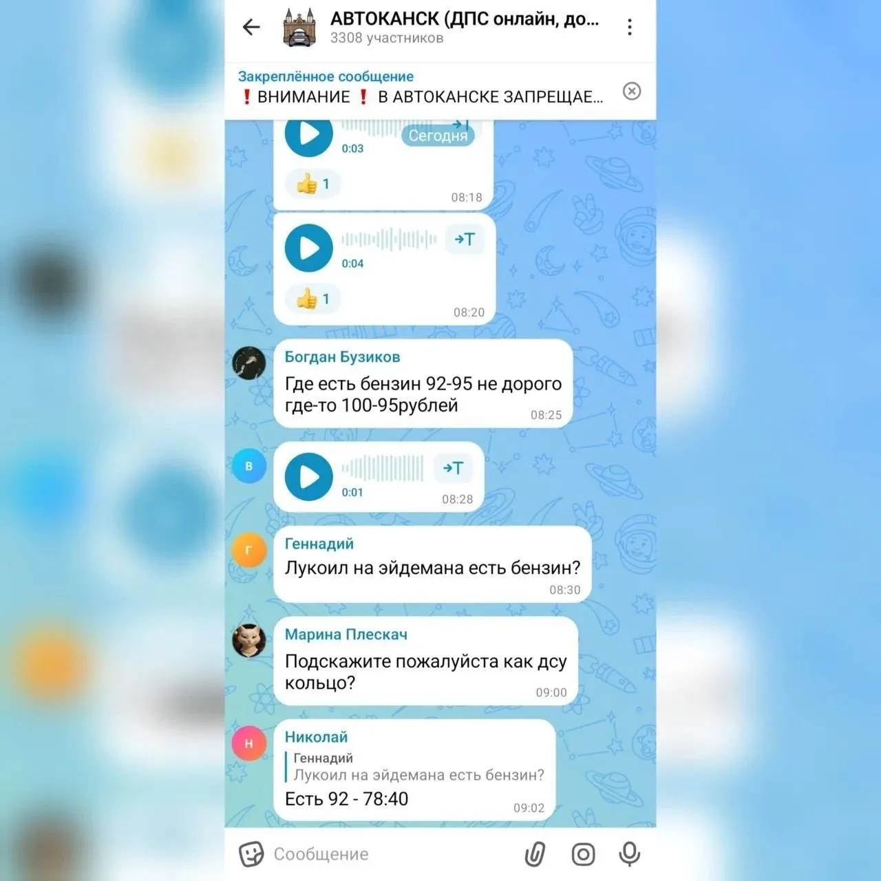 Изображение из сообщения канала