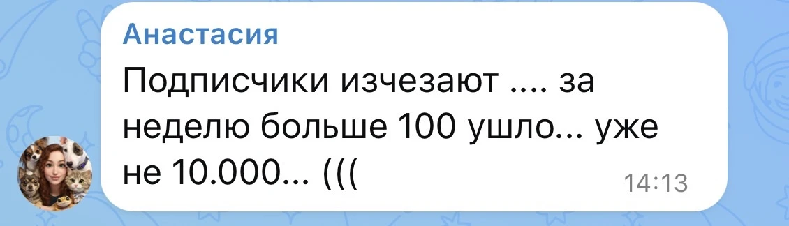 Изображение из сообщения канала