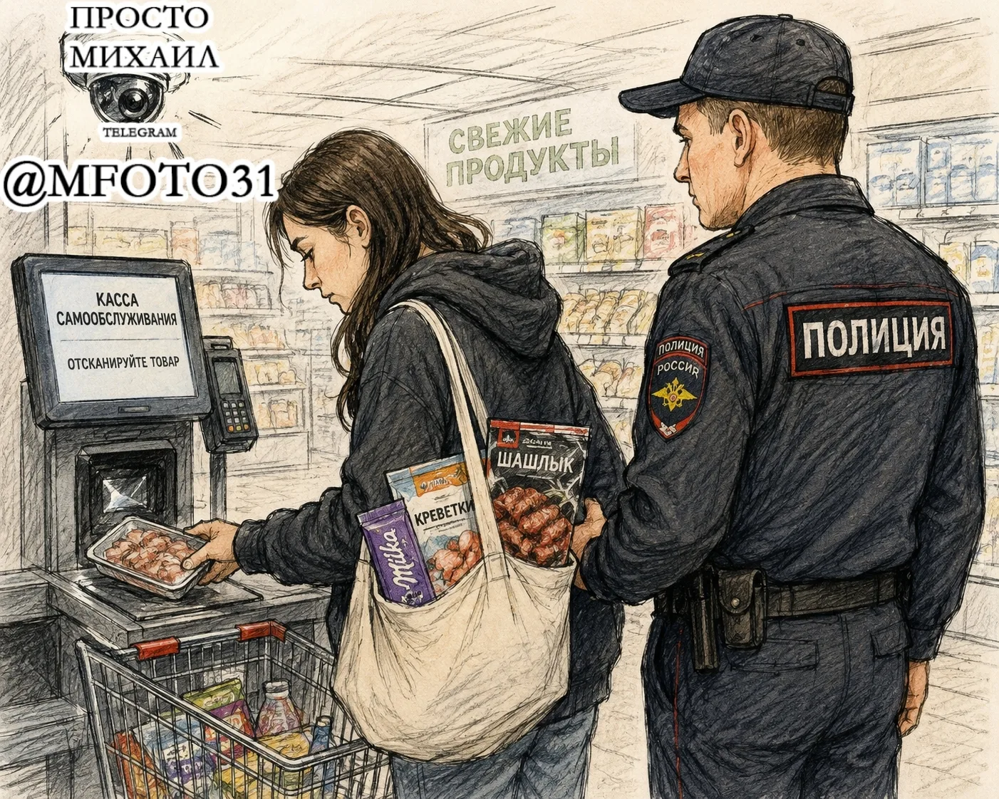 Изображение из сообщения канала