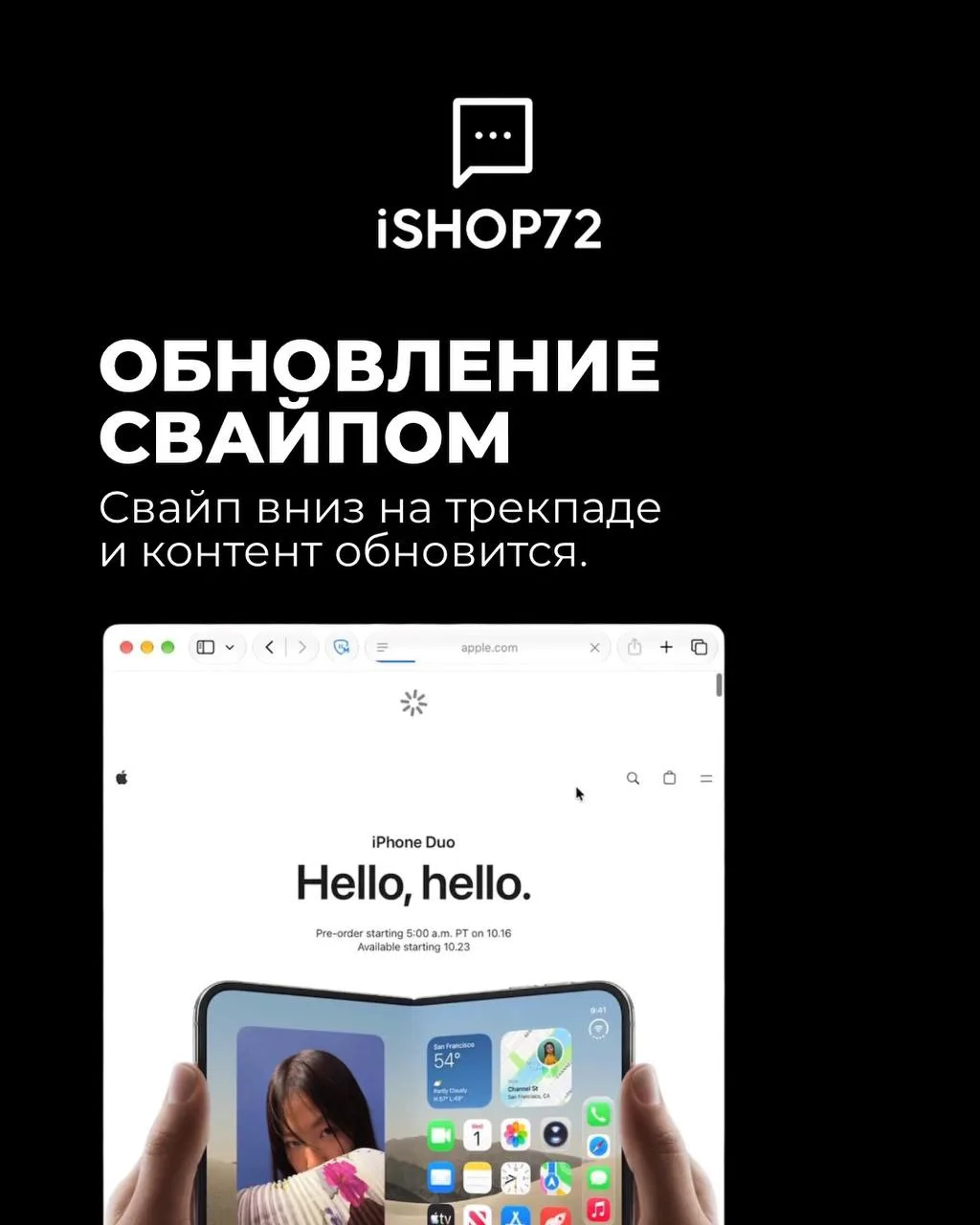 Изображение из сообщения канала
