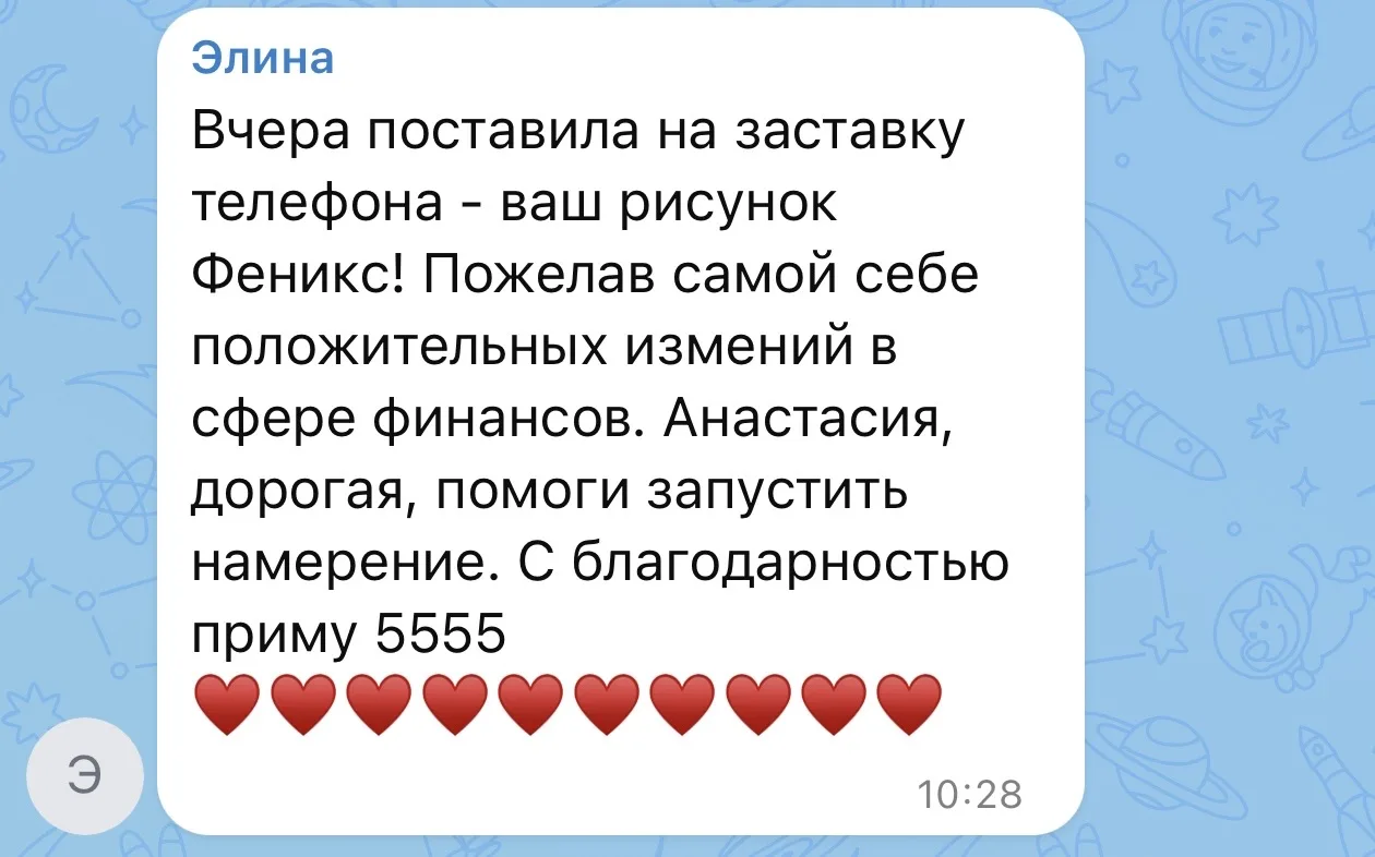 Изображение из сообщения канала