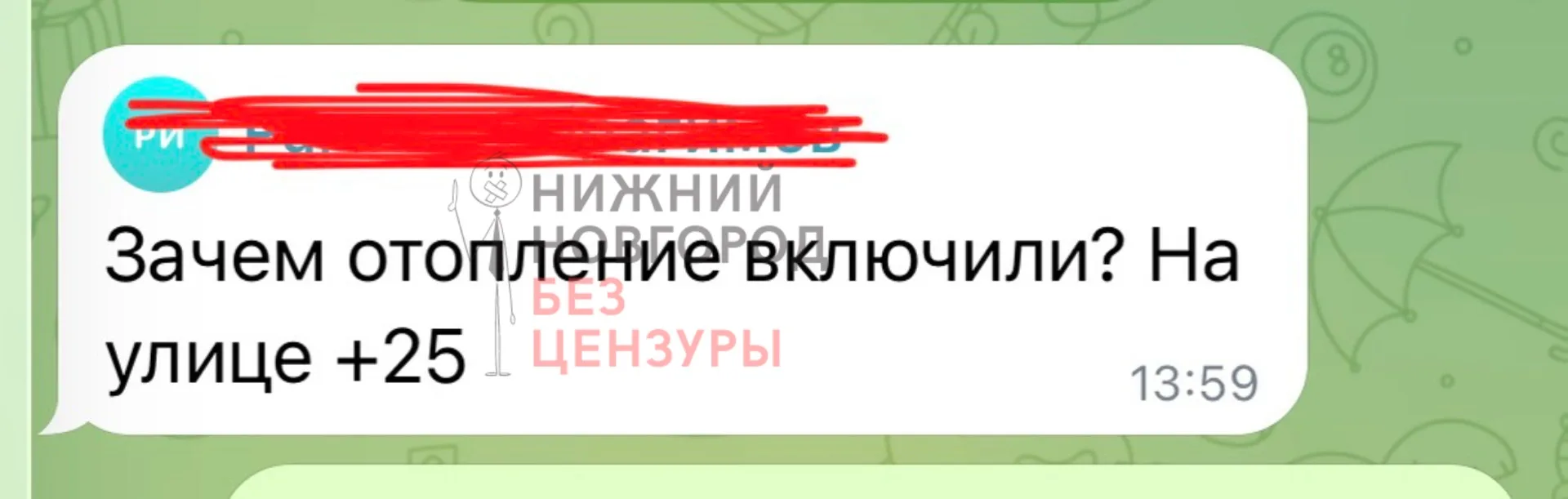Изображение из сообщения канала