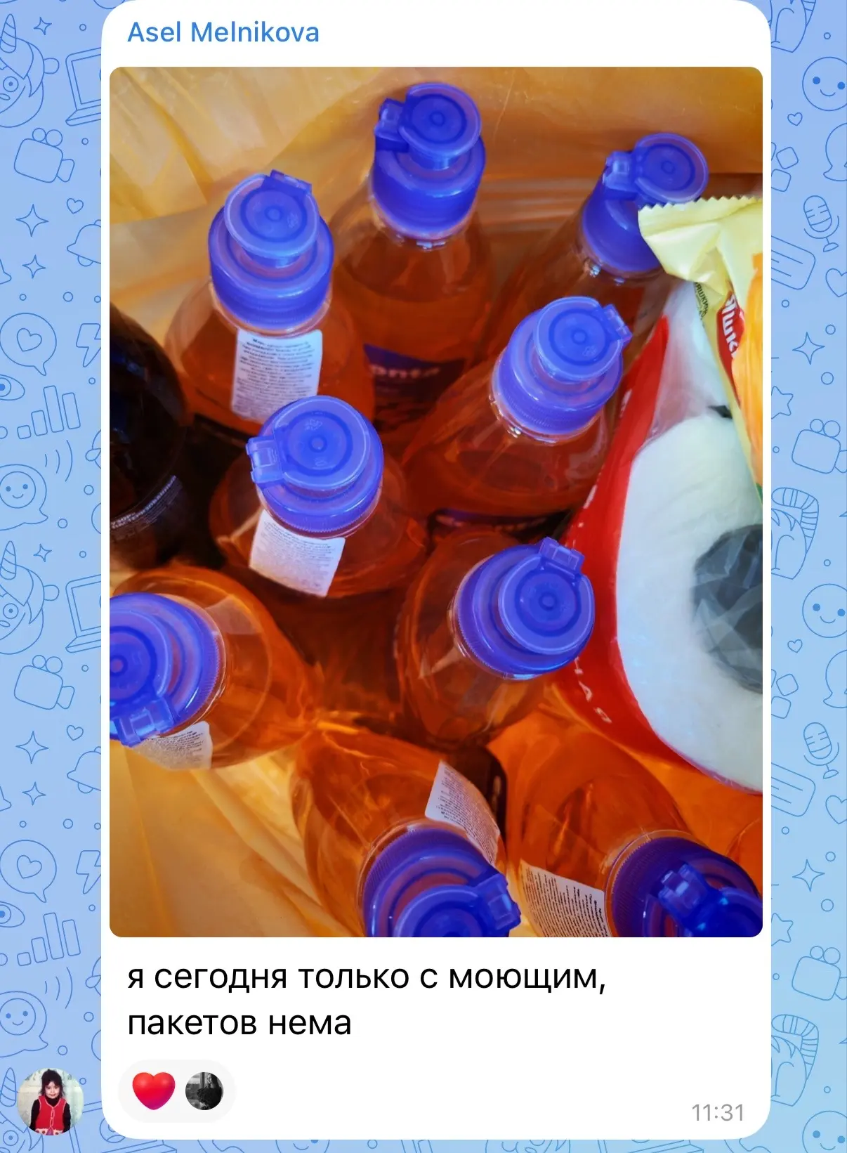 Изображение из сообщения канала