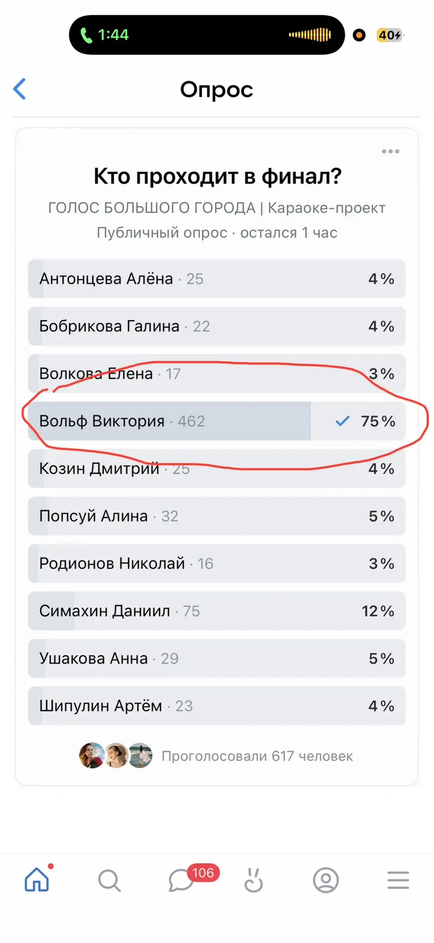 Изображение из сообщения канала