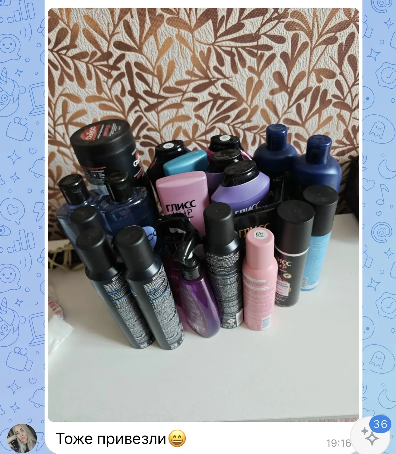 Изображение из сообщения канала