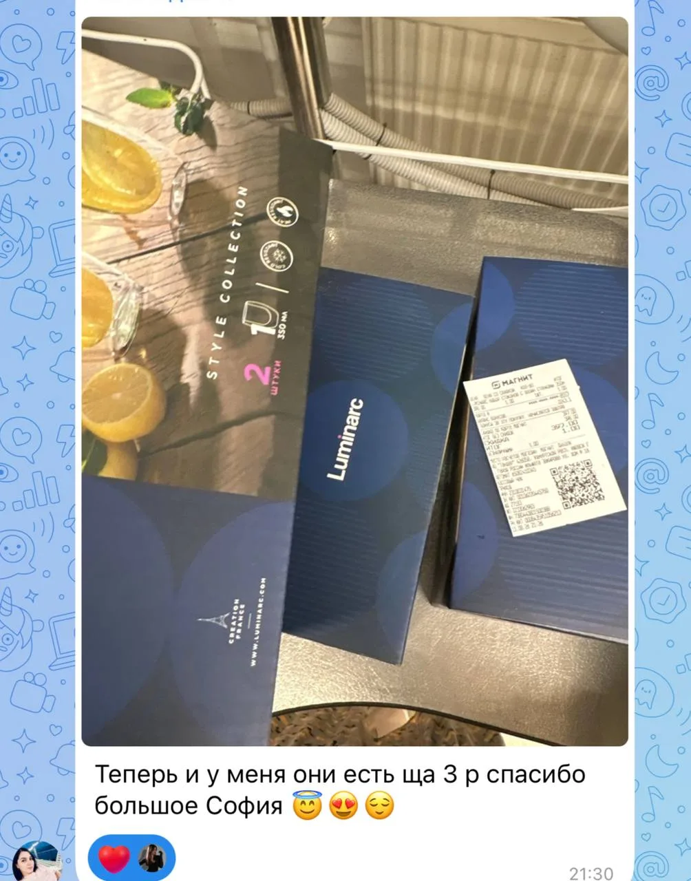 Изображение из сообщения канала