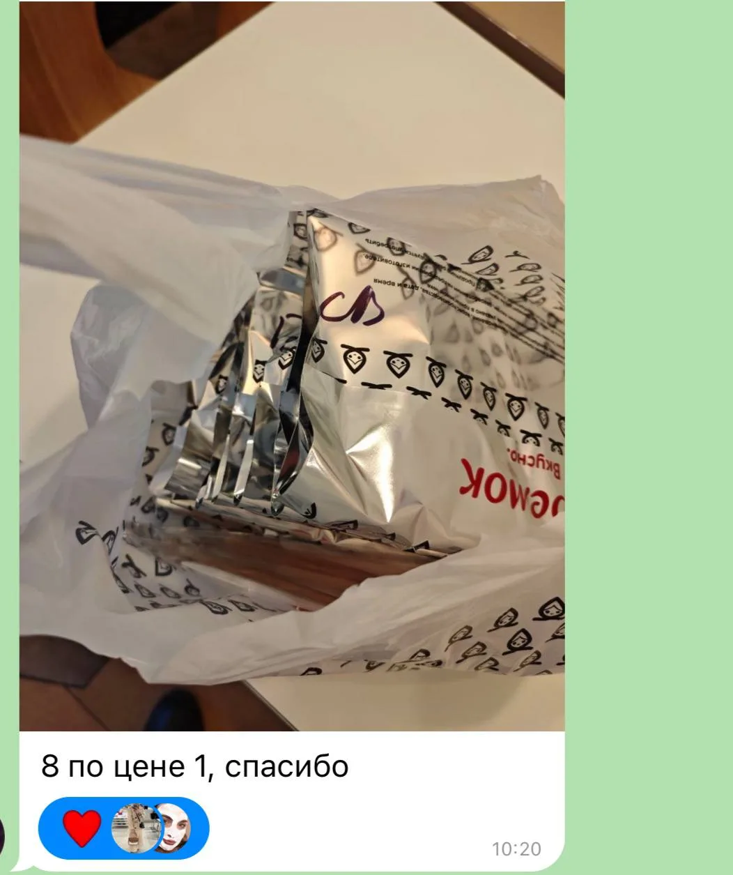 Изображение из сообщения канала