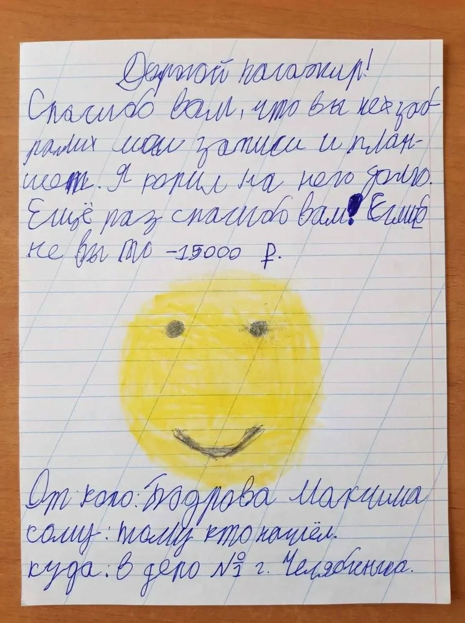 Изображение из сообщения канала