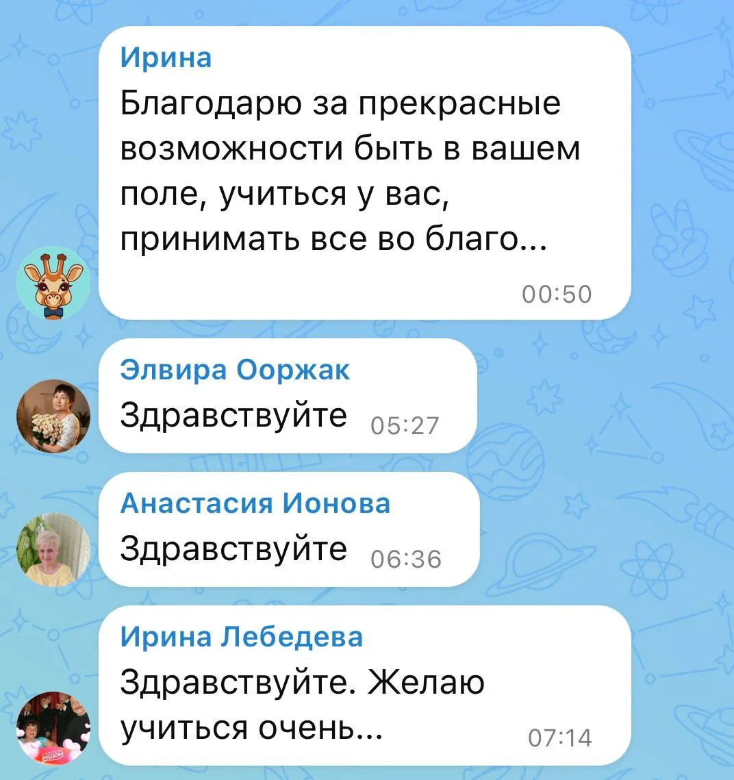 Изображение из сообщения канала