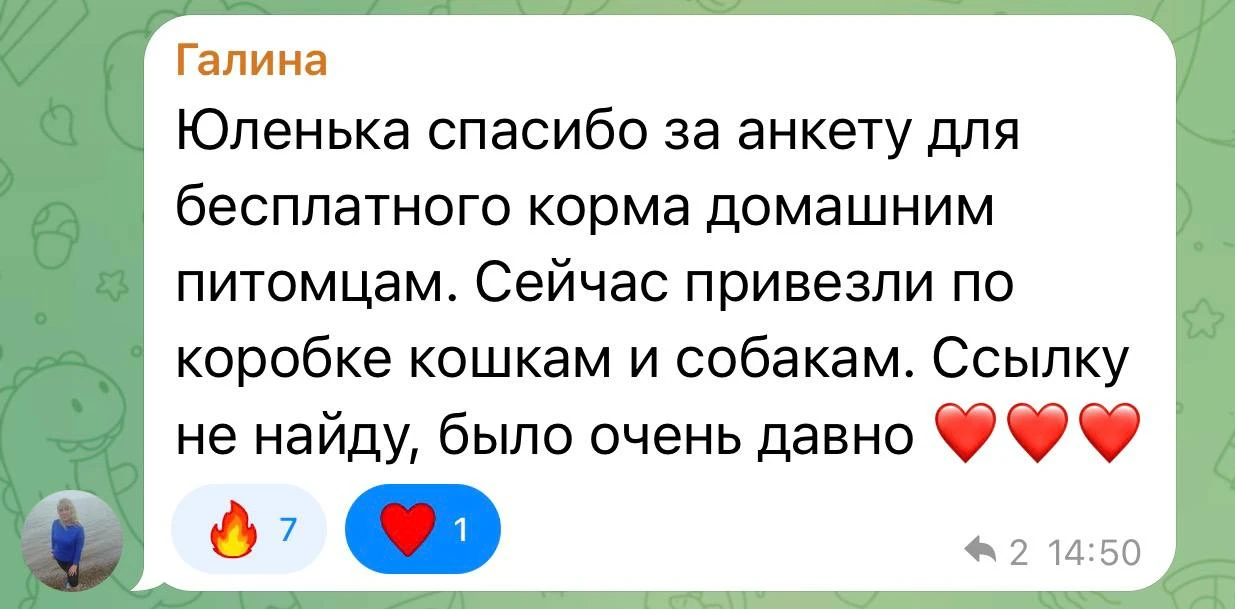 Изображение из сообщения канала