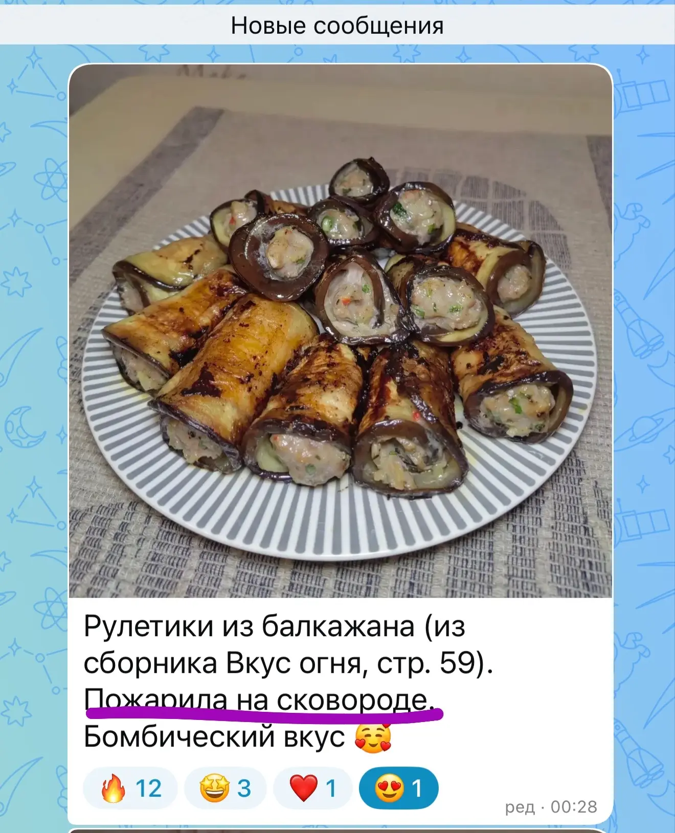 Изображение из сообщения канала