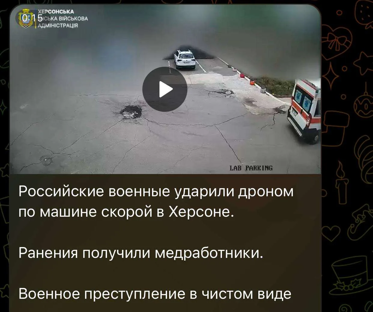 Изображение из сообщения канала
