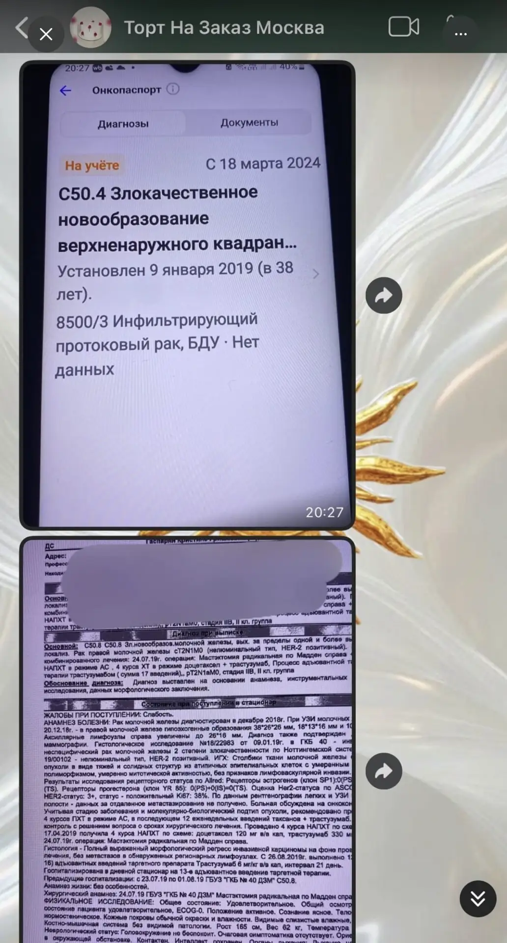 Изображение из сообщения канала