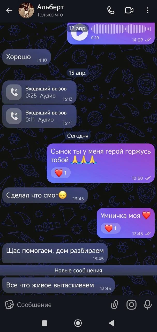 Изображение из сообщения канала