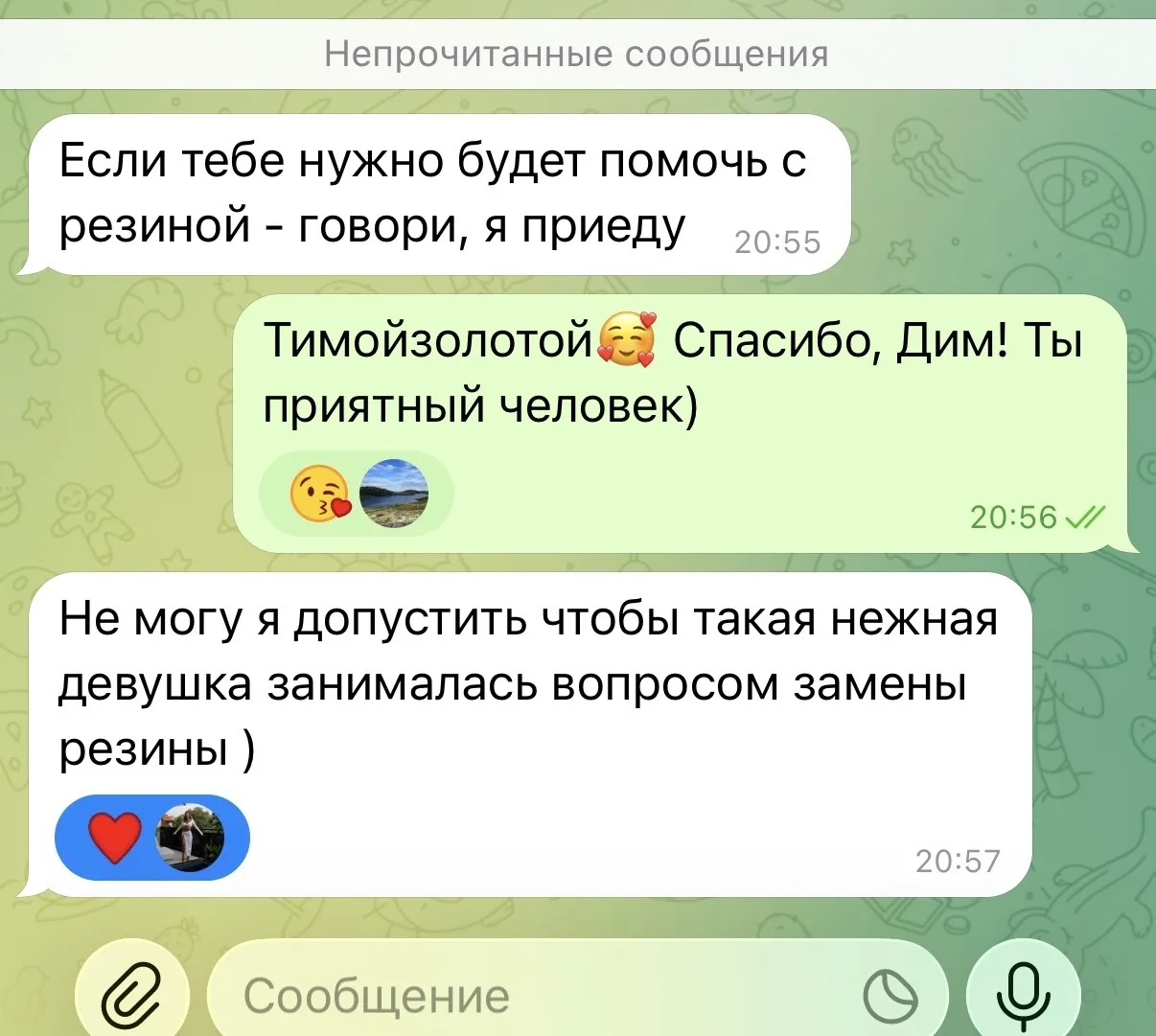 Изображение из сообщения канала