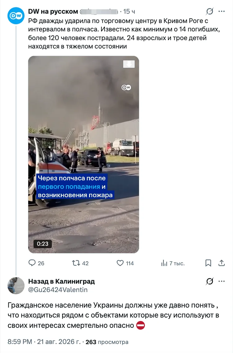 Изображение из сообщения канала