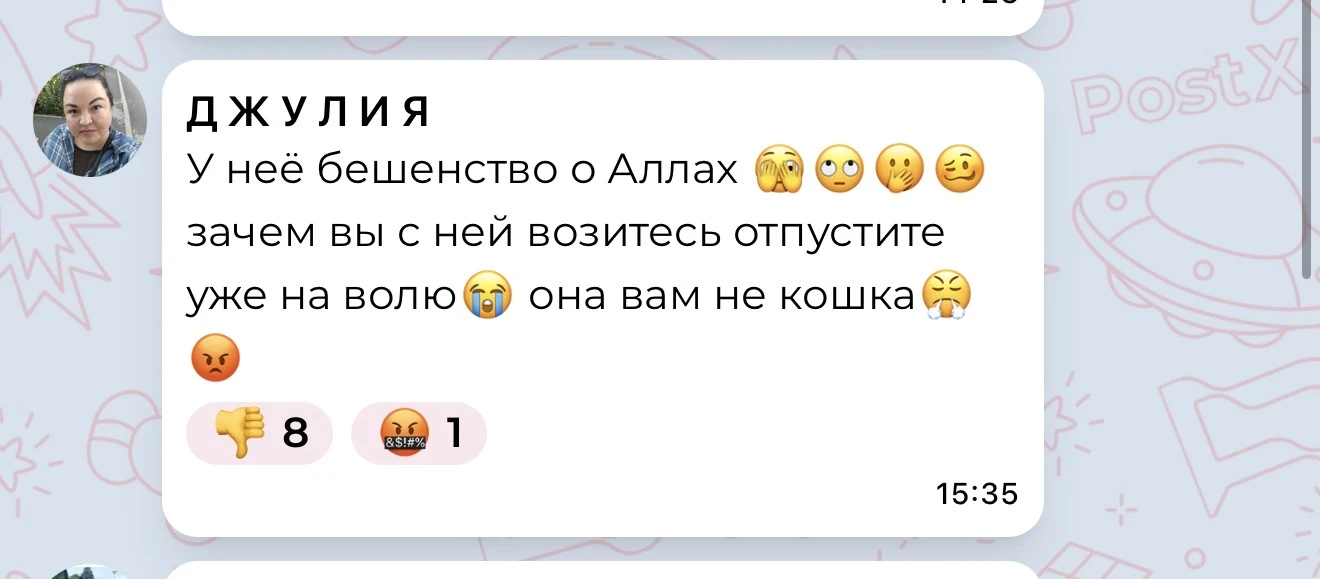 Изображение из сообщения канала