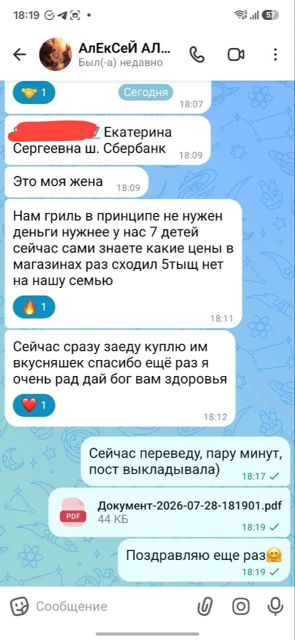 Изображение из сообщения канала
