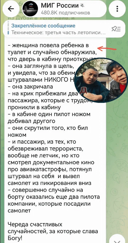 Изображение из сообщения канала