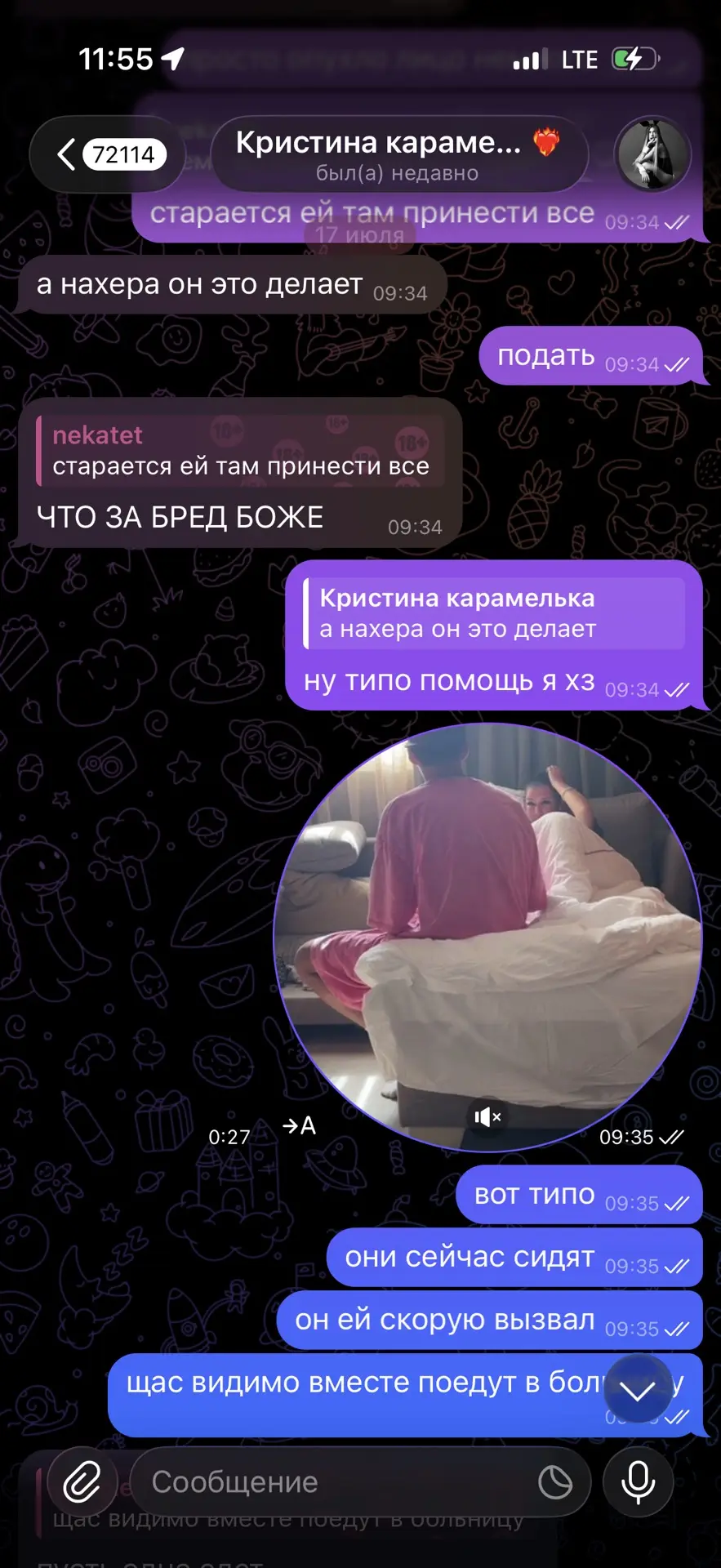Изображение из сообщения канала