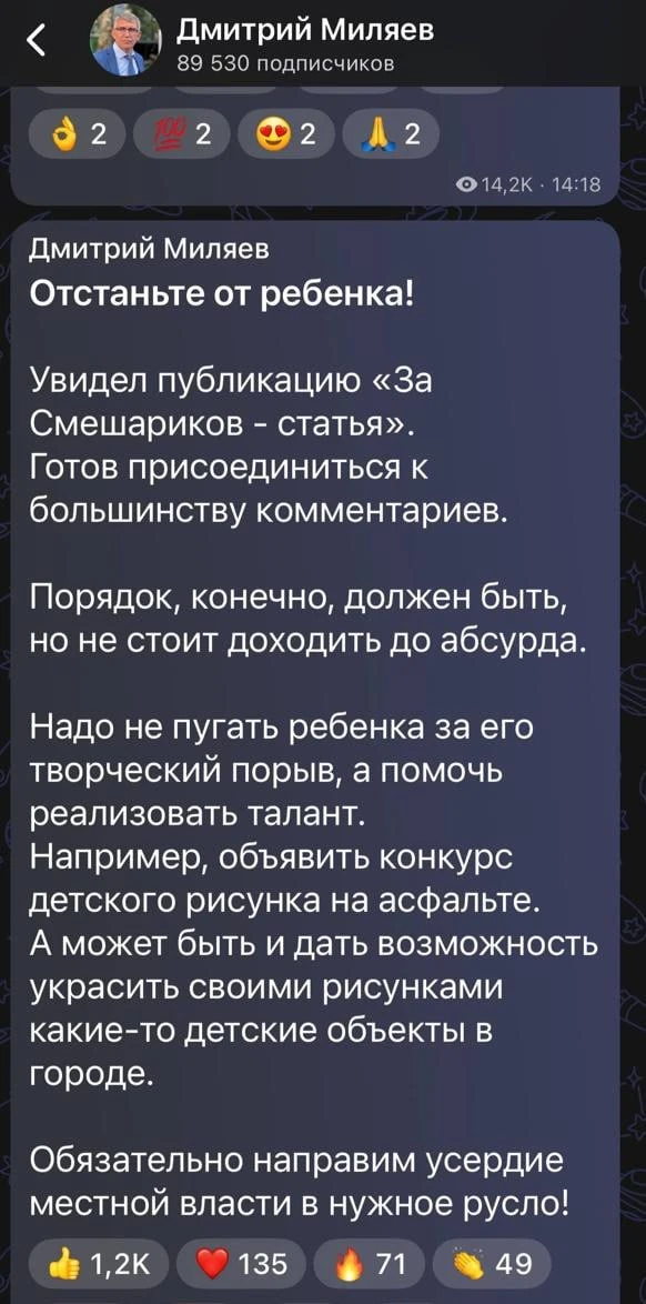 Изображение из сообщения канала