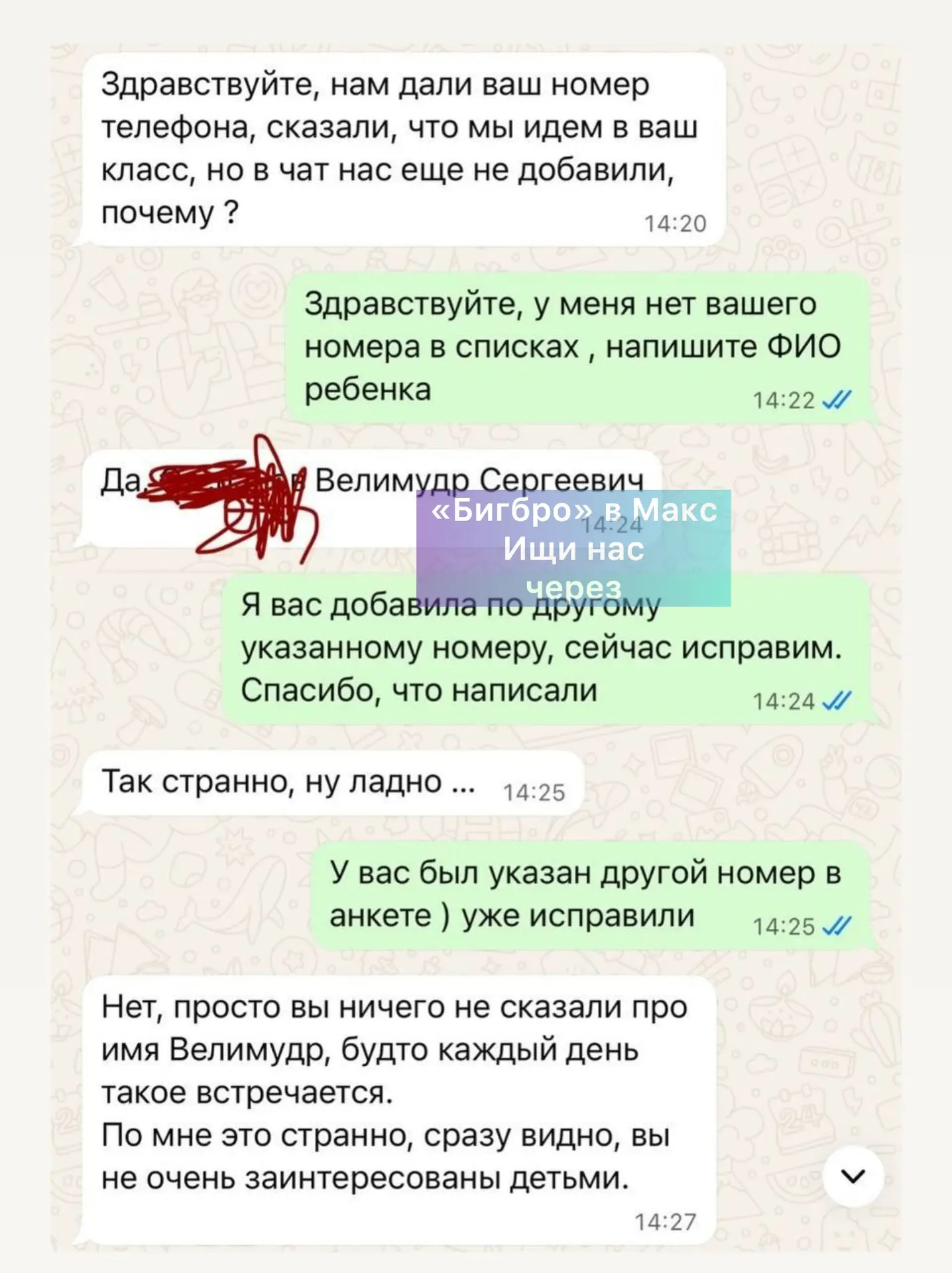 Изображение из сообщения канала