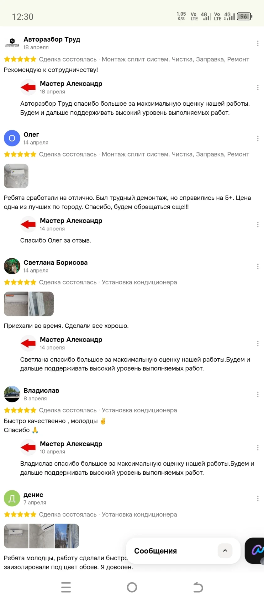 Изображение из сообщения канала