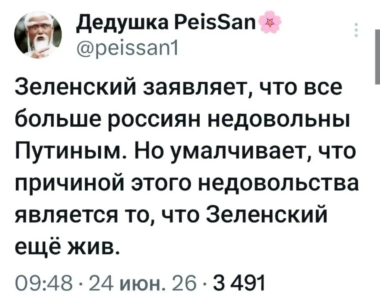 Изображение из сообщения канала