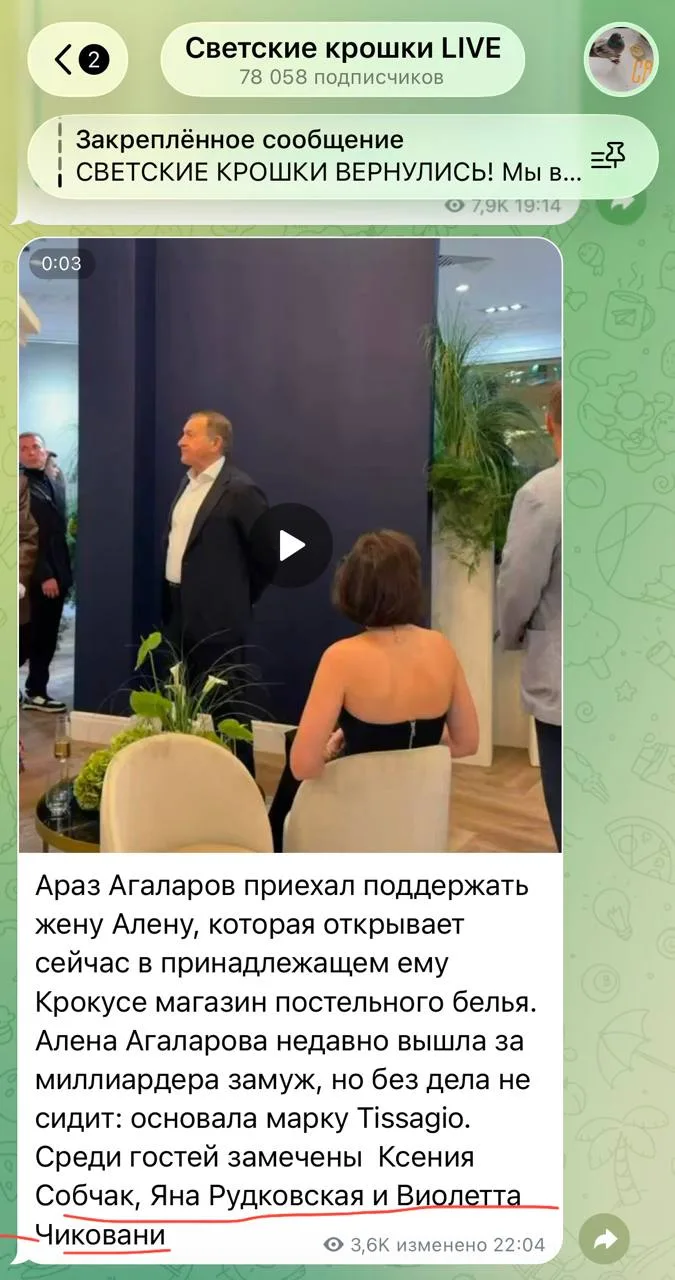 Изображение из сообщения канала