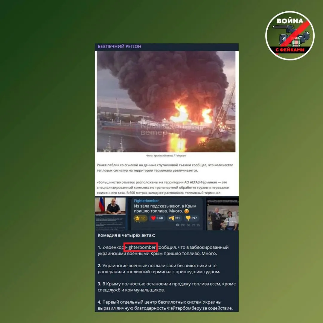 Изображение из сообщения канала