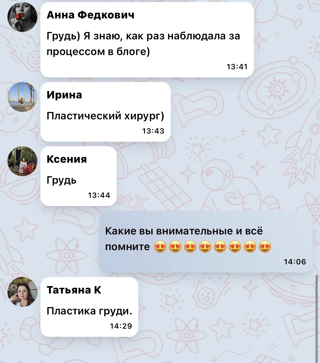 Изображение из сообщения канала