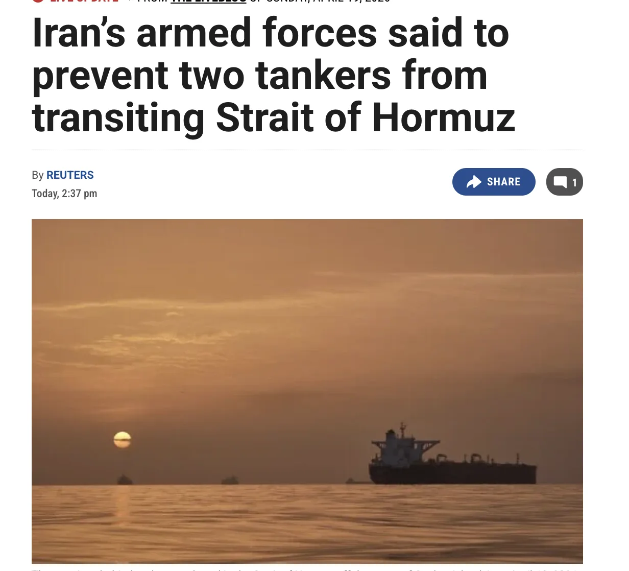 Изображение из сообщения канала