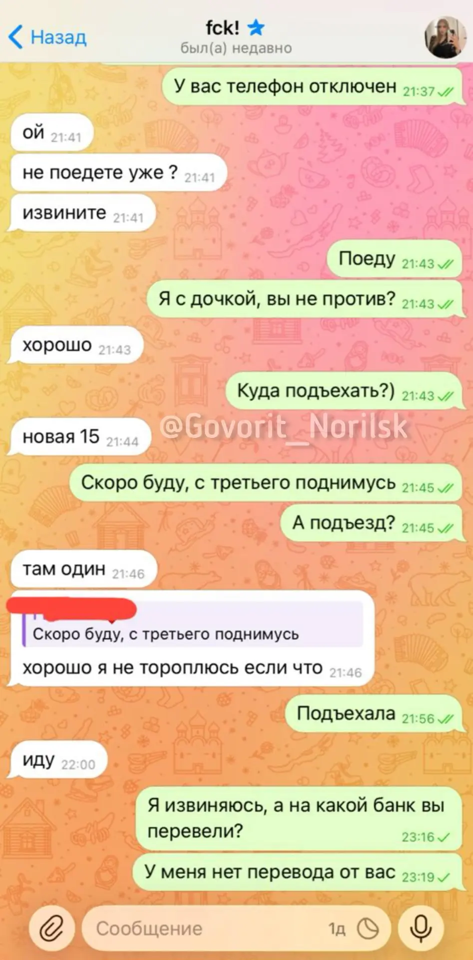Изображение из сообщения канала